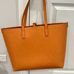 NWT: Vegan Leather Mark and Graham Tote Bag with Laptop Sleeve